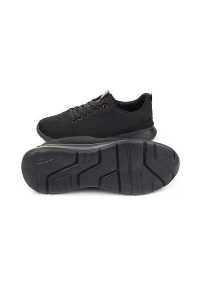 Volis Siyah Fileli Günlük Bağcıklı Çocuk Sneaker Ayakkabı 36-40 Siyah