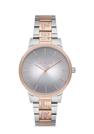Freelook Fl-64389 Çelik Kordon Ve Kasa 5 Atm Su Geçirmez Kadın Kol Saati Rose Gold