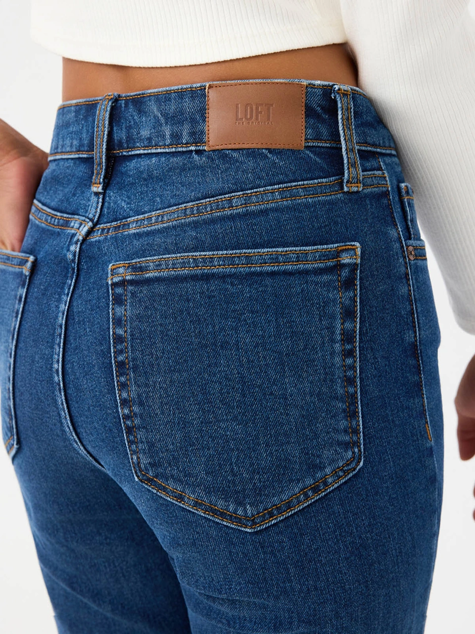 Loft Comfort Straight Comfort Fit Lacivert Kadın Jean Pantolon Lf2037063 Lacivert