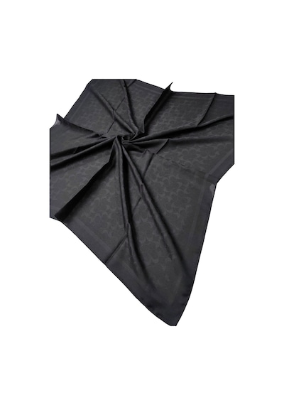 Mim Eşarp Işıl İpek - C Desen Siena Eşarp 100x100 Cm Siyah