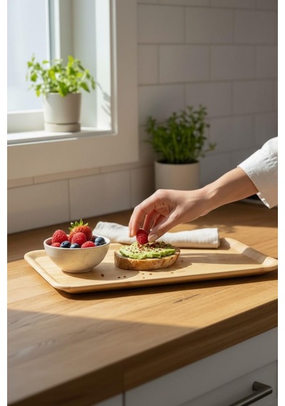 Bambu Tepsi, Servis Sunum Tepsi 33 21cm G4712 Diğer