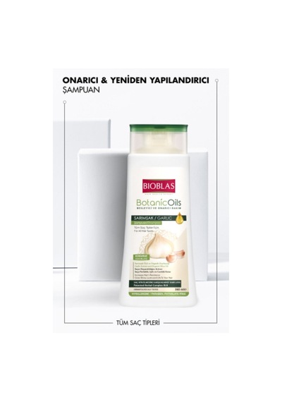 Bioblas Botanic Oils Sarımsak Şampuanı 360 Ml Tüm Saçlar