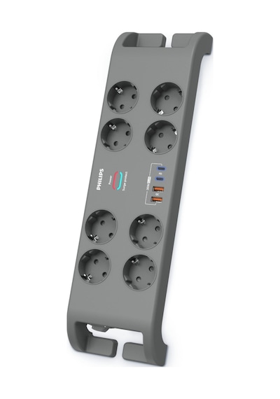 Phılıps Spn8180ga/62, 8 Soket, Akım Korumalı Priz, 2400 Joules, 2mt Kablo, 2xusb-c Pd 20w Hızlı Şarj, 2xusb-a Qc 18 0 Phılıps Spn8180ga/62, 8 Soket, Akım Korumalı Priz, 2400 Joules, 2mt Kablo, 2xusb-c Pd 20w Hızlı Şarj, 2xusb-a Qc 18 0