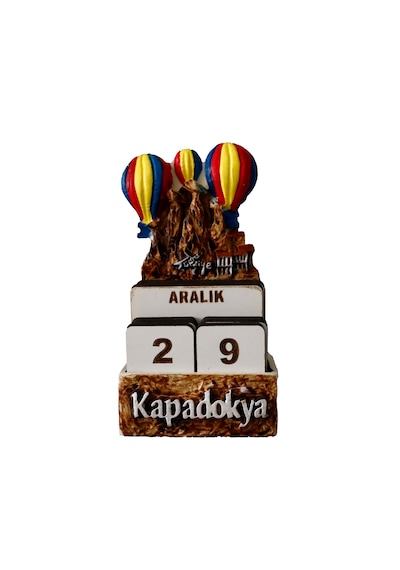 Renkli Dekoratif Hediyelik Masa Takvimi - Kapadokya Temalı, Süs