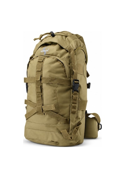 Su Geçirmez Outdoor Sırt Çantası - Dağcı Çantası - Savage Ventura 60lt - Kum Çok Renkli