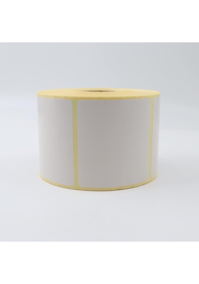 Kuşe Etiket 65mm X 60mm Ruloda 800 Adet 40mm Kuka Çapında Baskısız Barkod Yazıcı Etiketi Diğer