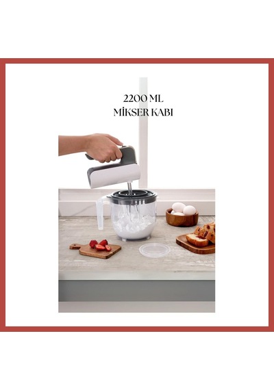 Bezos 2200 Ml Mikser Kabı Füme & Ölçü Kabı & Saklama Kabı-dny0025 Erdotıca