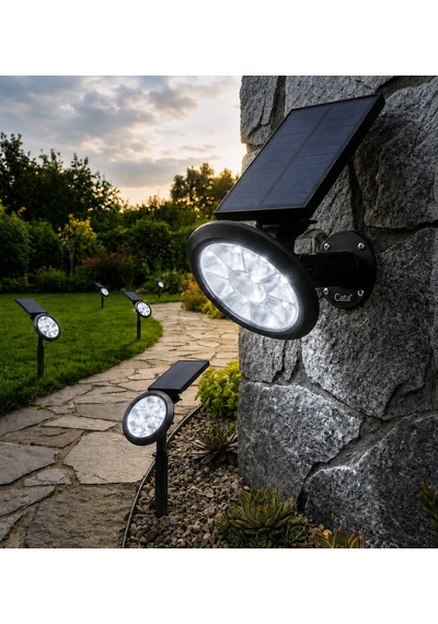 1 Adet Cata Ct 7320 Mila Solar Güneş Enerjili Kazıklı Bahçe Armatürü 18w Beyaz Işık