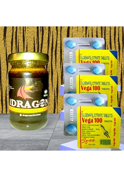 Dragon 110gr Birtkisel Macun + Vega100mg 4tablet 3-dizi Set Formen