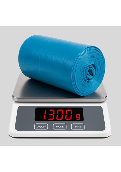 Mulpex Jumbo Boy Mavi Çöp Torbası 80x110 Cm 1 Rulo 1300 G %2 Dayanıklı Ve Kalın, Ağır Hizmet Geri Dönüşüm