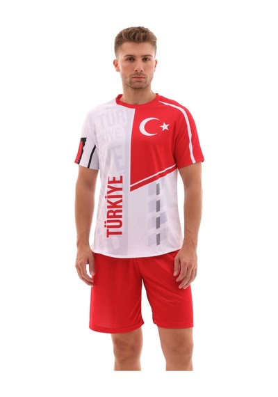 Sportech K0164 Türkiye Forma Takımı Tek Kelime Isim Ve Numara Yazılır Beyaz