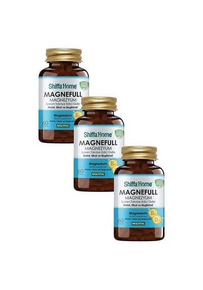 Magnefull Magnezyum Malat Sitrat Bisglisinat 60 Tablet X 3 Adet