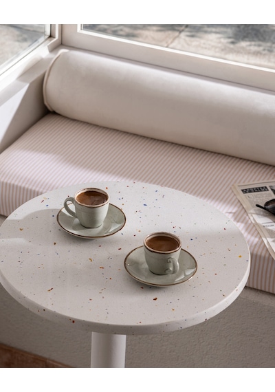 Madame Coco Pacis 2 Kişilik 4 Parça Kahve Fincan Seti - Yeşil - 90 Ml 8684427348741 Çok Renkli