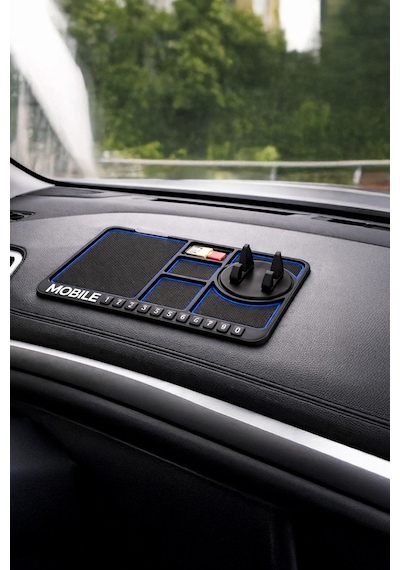 Araç İçi Kaymaz Telefon Tutucu Mat Torpido Organizer Kaydırmaz Silikon Dashboard Standı
