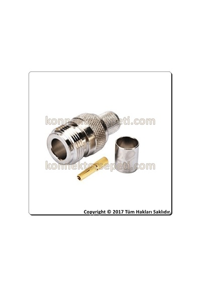 N Dişi Kablo Konnektörü RG5 RG6 RG212 RG304 LMR300 50Ω