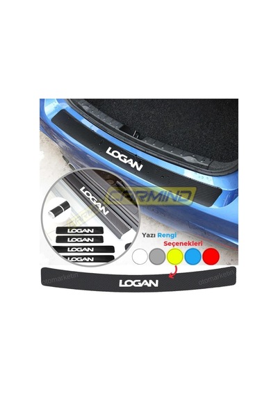 Dacia Logan Karbon Kapı Ve Tampon Eşiği Sticker Set