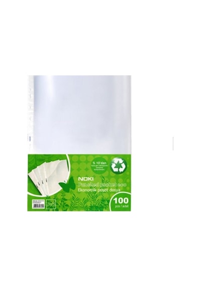 Noki Eco Poşet Dosya A/4 100lü 3 Paket 300 Adet 300 Adet