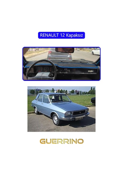 Renault 12 - Toros Kapaksıztorpido Koruma Halısı Mavi Kenar