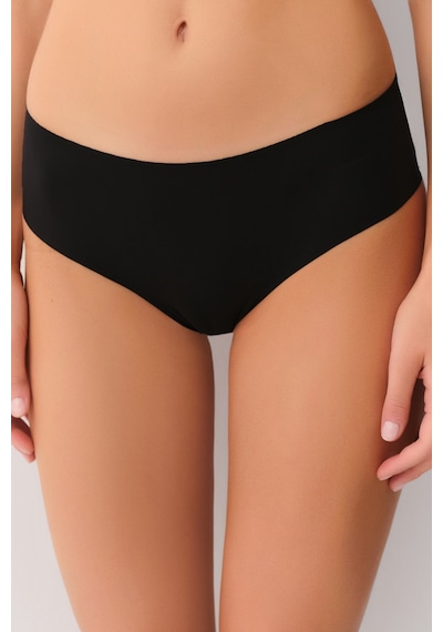 Suwen Invisible Lazer Kesim Midi Slip Külot Sw9936012 Siyah