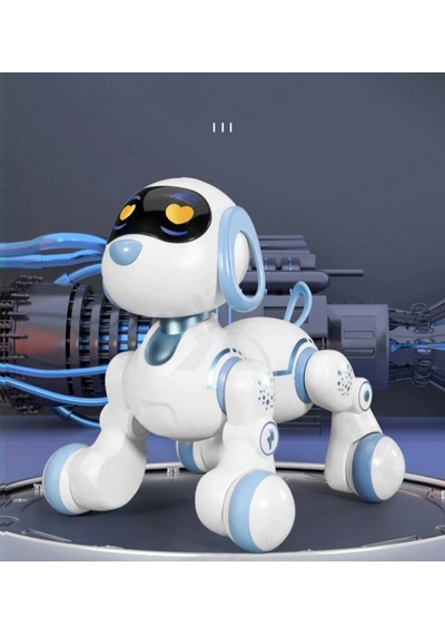 Uzaktan Kumandalı Şarjlı Çok Fonksiyonlu Eğitici Ve Öğretici İnteraktif Akıllı Robot Kedi-köpek Beyaz