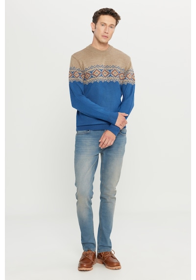 AC&Co / Altınyıldız Classics Erkek Bej-Havacı Mavi Standart Fit Dar Kesim Yarım Balıkçı Yaka Yünlü Triko Bej - Mavi AC&Co / Altınyıldız Classics Erkek Bej-Havacı Mavi Standart Fit Dar Kesim Yarım Balıkçı Yaka Yünlü Triko Bej - Mavi
