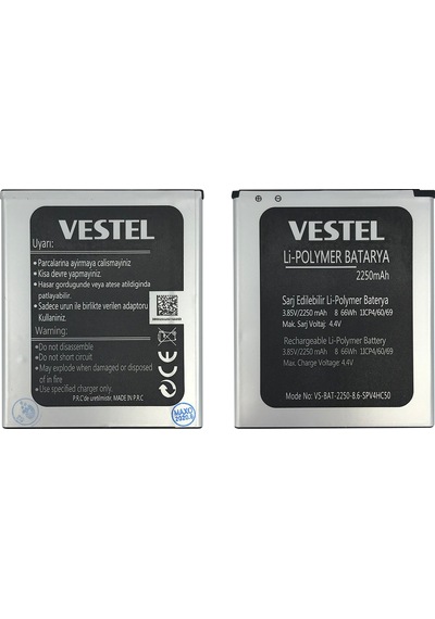 Teknonet Vestel Venüs V3 5010 Uyumlu 2250 Mah Batarya