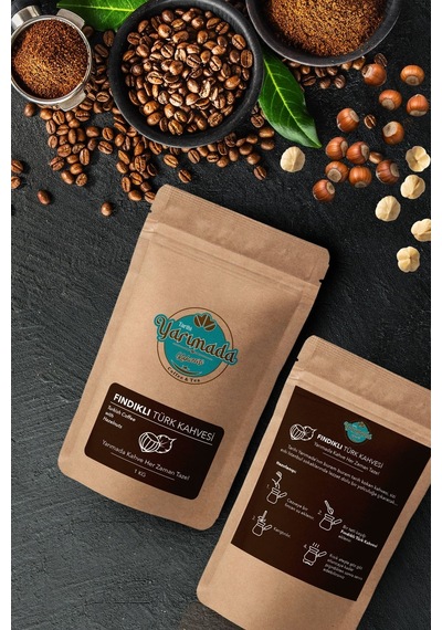 Tarihi Yarımada Kahvecisi Taze Çekilmiş Orta Kavrulmuş ve Öğütülmüş Fındıklı Türk Kahvesi 1 KG