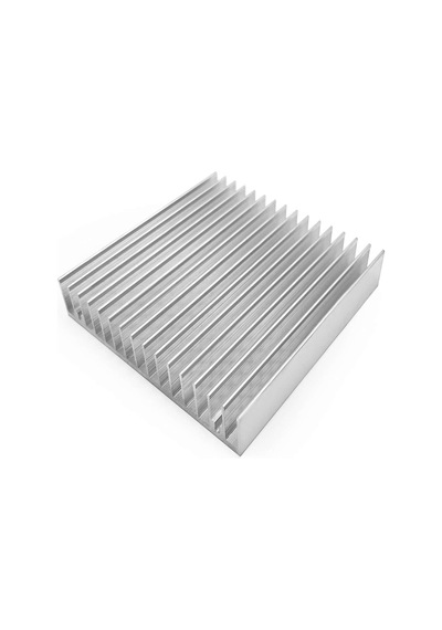 10cm X 10cm X 1.8cm Alüminyum Metal Soğutucu Blok Radyatör Peltier Isı Düşürücü Amfi Led Entegre