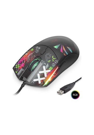 Good Pro G306d Gaming Mouse 7200 Dpi Rgb Cyber Desenli - Siyah
