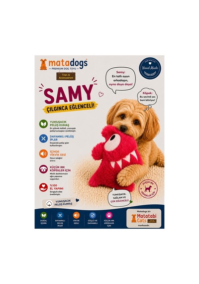Matadogs Samy Peluş,sesli Köpek Oyuncağı