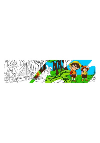 30x120 Boyama Rulosu Yaman Safaride + Adel 12'li Keçeli Boya Kalemi