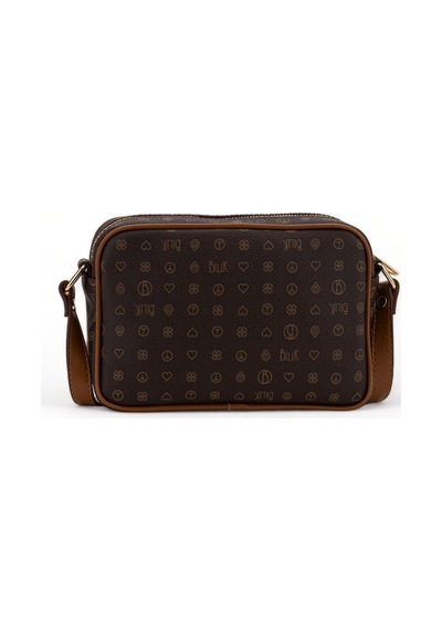Bilik Deri Monogram Kahve/taba Kadın Çapraz Askılı Çanta Nv 1002- 001