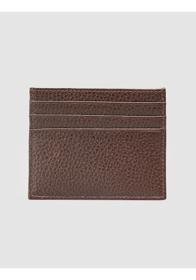 Cabani %100 Hakiki Deri Kahverengi Unisex Kartlık Kahverengi