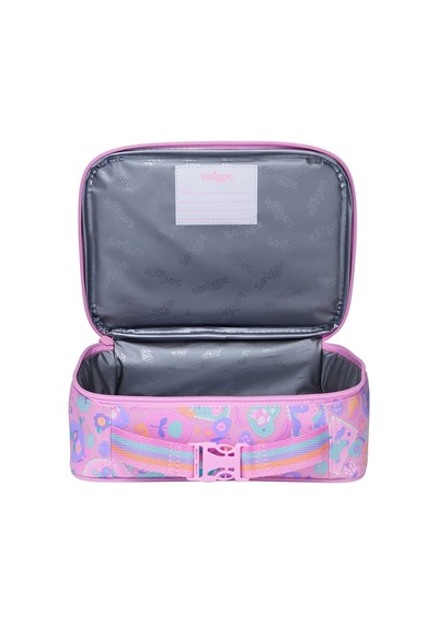 Smiggle Little Journeys Mini Kare Beslenme Çantası Pembe 458129 Çok Renkli