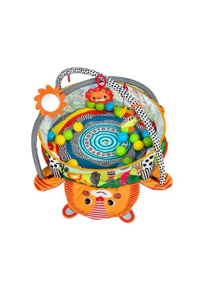 Toys Komik Aktivite Jimnastik Topu Sevimli Aslan 3'ü 1 Arada Aktivite ve Oyun Halısı 506