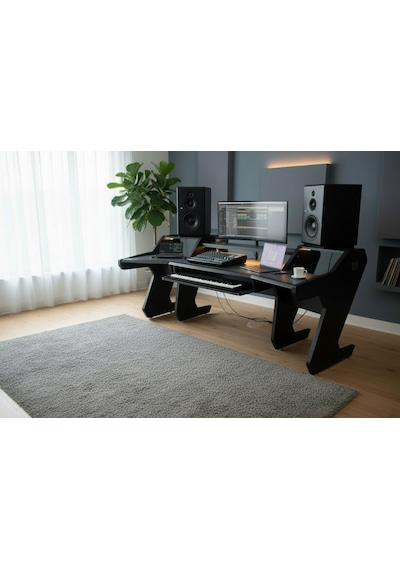 Monodesk Pro Edition Stüdyo Masası Mat Siyah & Antrasit 260 Cm. Antrasit Gri - Siyah Monodesk Pro Edition Stüdyo Masası Mat Siyah & Antrasit 260 Cm. Antrasit Gri - Siyah