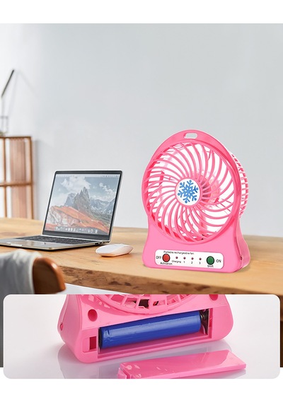 Mini Masa Fanı Şarjlı 3 Kademeli Vantilatör Klima Soğutucu Fan
