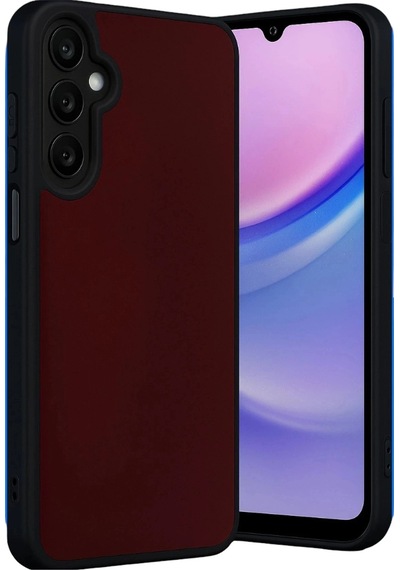 Durukar Samsung Galaxy M15 Kılıf Aras Deri Kapak - Bordo