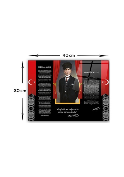 Decorita Cam Tablo | Atatürk Serisi 5