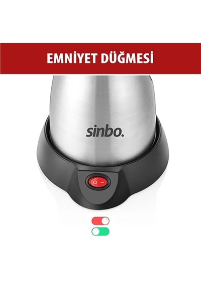 Scm-2967 İnox Elektrikli Cezve 6 Fincan Kapasiteli, Paslanmaz Gövdeli Türk Kahve Makinesi