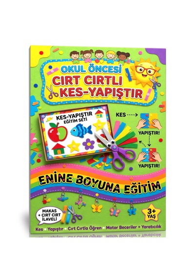 Okul Öncesi Cırt Cırtlı Kes-yapıştır Seti