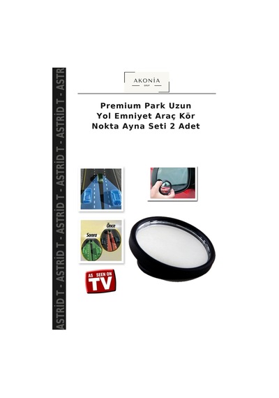 Premium Park Uzun Yol Emniyet Araç Kör Nokta Ayna Seti 2 Adet