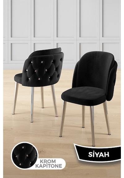 Canisa Zae Serisi 90x168 Lak Panel Beyaz Mermer Desen Krom Ayak Masa Takımı 6 Siyah Sandalye Siyah Mermer Desen Masa Sandalyeler Cappucino Canisa Zae Serisi 90x168 Lak Panel Beyaz Mermer Desen Krom Ayak Masa Takımı 6 Siyah Sandalye Siyah Mermer Desen Masa Sandalyeler Cappucino