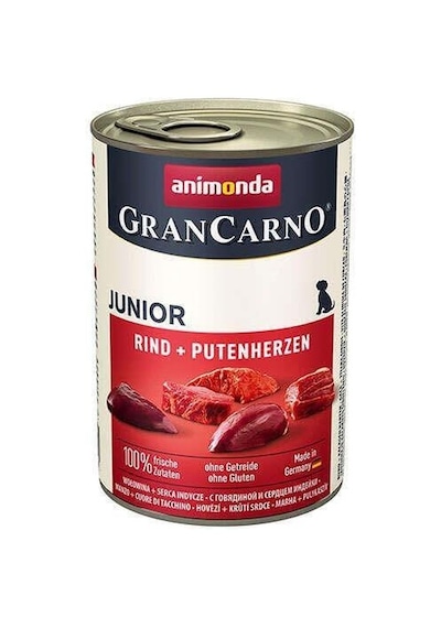 Animonda Gran Carno Junıor Hindili Sığır Etli Yavru Köpek Konservesi 400 Gr
