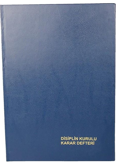 Dilman Disiplin Kurulu Karar Defteri 40 96 Yp