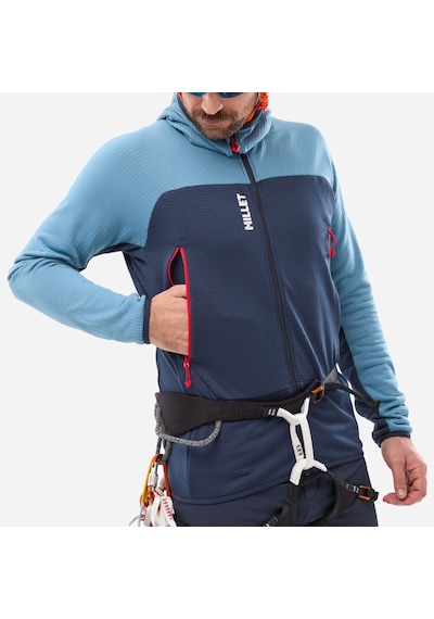 Millet Fusıon Grıd Jkt Erkek Kapşonlu Polar Ceket Tam Fermuar Mıv9024 N9302 Çok Renkli