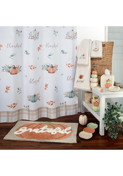 Avanti Linens - Peçete Kutusu Kapağı, Dayanıklı Reçine Banyo Aksesuarları Minnettar Yama Koleksiyonu Diğer