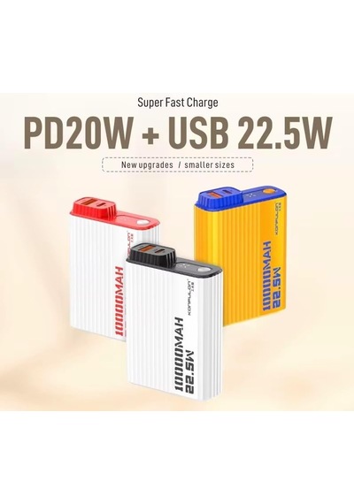 Tr Mini Powerbank, 10.000 Mah, 20w Hızlı Şarj, Pd Teknolojisi