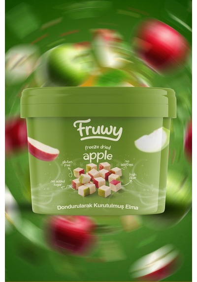 Freeze Dried Elma Kova Dondurularak Kurutulmuş Elma Diğer