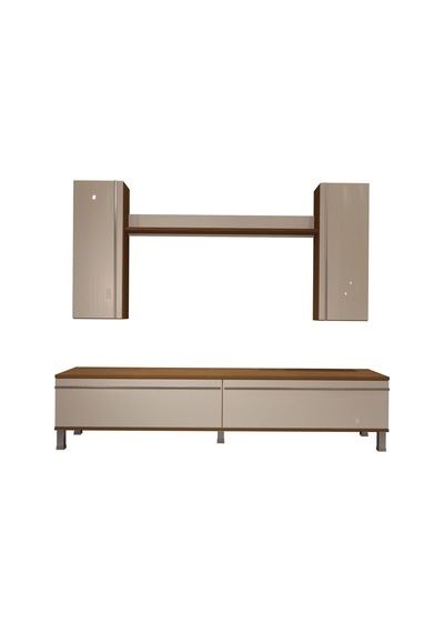 Decoraktiv Eko 7 Mdf Std Krom Ayaklı Tv Ünitesi Tv Sehpası - Ceviz Beyaz Ahşap - Beyaz Decoraktiv Eko 7 Mdf Std Krom Ayaklı Tv Ünitesi Tv Sehpası - Ceviz Beyaz Ahşap - Beyaz